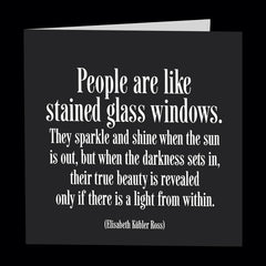 "stained glass windows" card