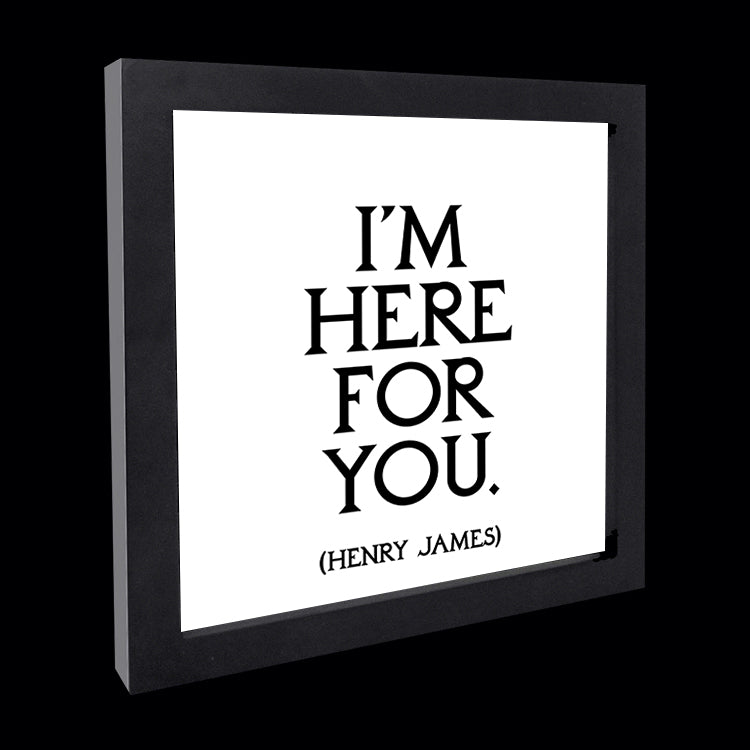 "i'm here for you" card