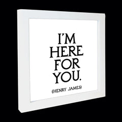 "i'm here for you" card