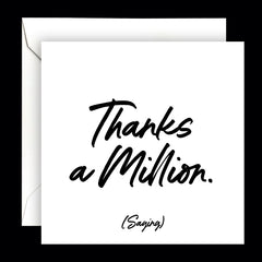 "thanks a million" card