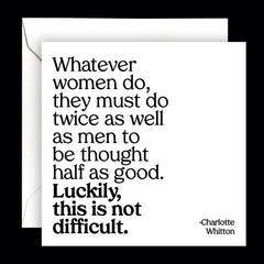 "whatever women do" card