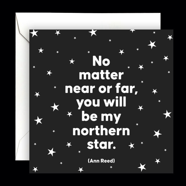 "no matter near or far" card