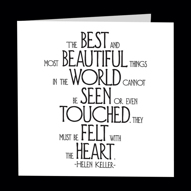 "most beautiful things" card