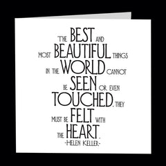 "most beautiful things" card