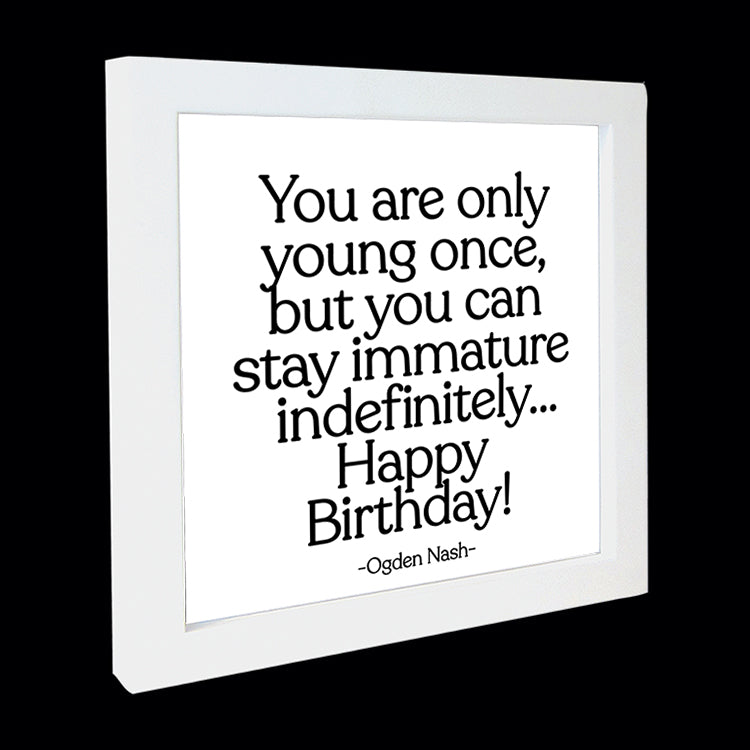 "only young once" card