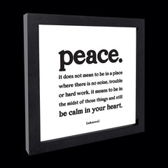 "peace" card