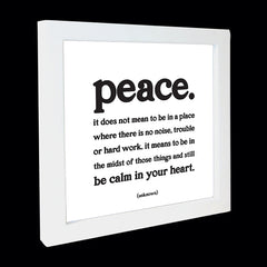 "peace" card