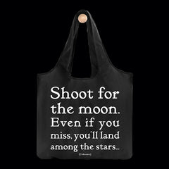 "shoot for the moon" reusable bag