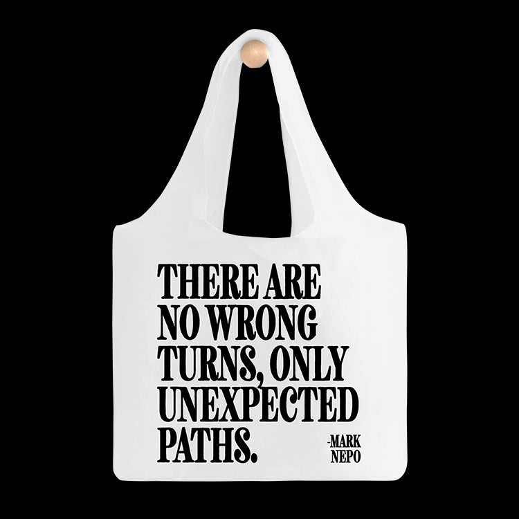 "no wrong turns" fold-up bag