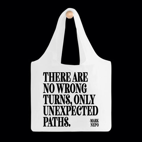 "no wrong turns" reusable bag