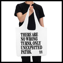 "no wrong turns" reusable bag