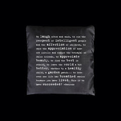 "to laugh often" fold-up bag