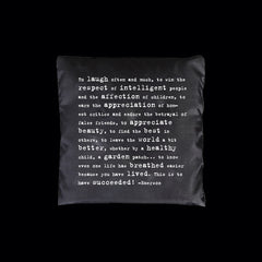 "to laugh often" reusable bag