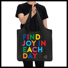 "find joy" reusable bag