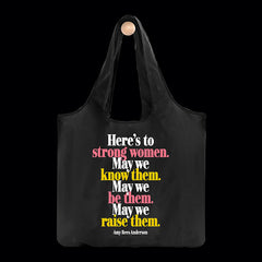 "strong women" reusable bag