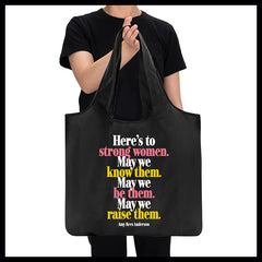 "strong women" reusable bag