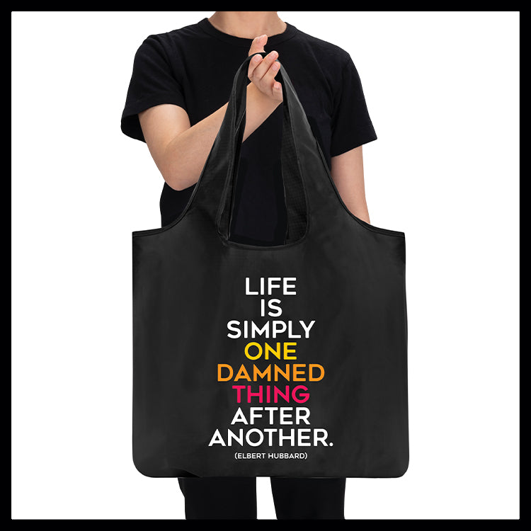 "life is simply" fold-up bag