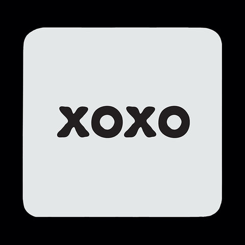 "xoxo" coaster