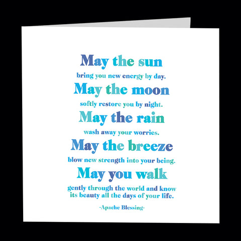 "may the sun" card