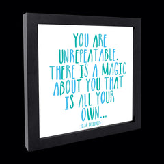 "you are unrepeatable" card