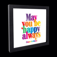 "may you be happy always" card