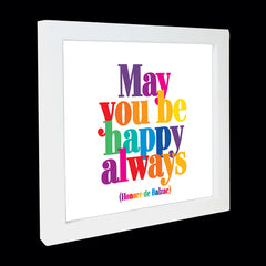 "may you be happy always" card