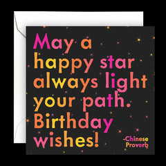 "may a happy star" card