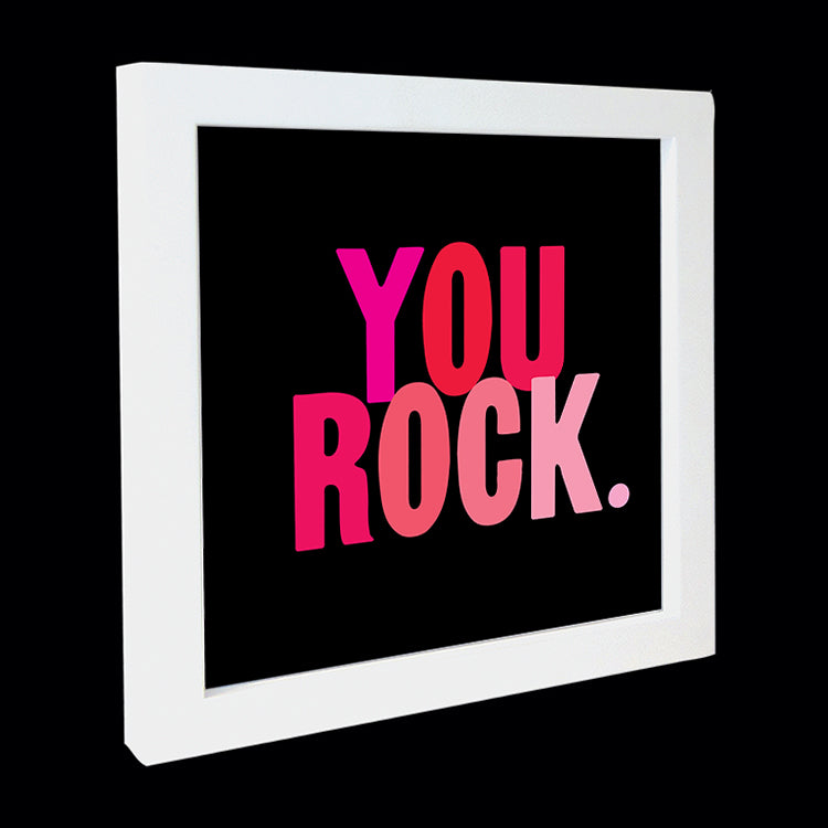 "you rock." card