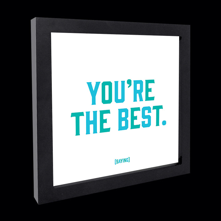 "you're the best" card