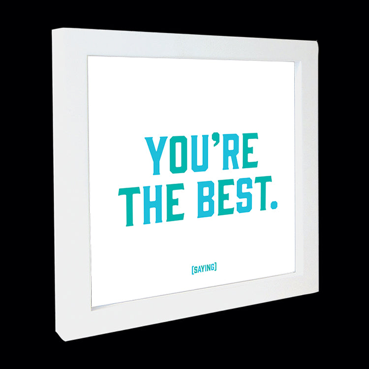 "you're the best" card