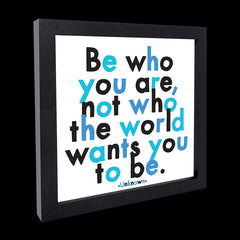 "be who you are" card