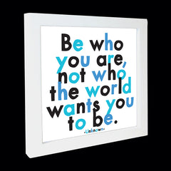 "be who you are" card