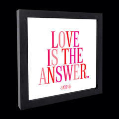 "love is the answer" card