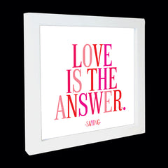 "love is the answer" card