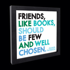 "friends, like books" card