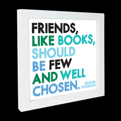 "friends, like books" card