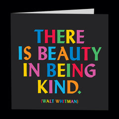 "beauty in being kind" card