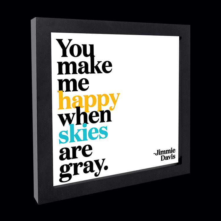"you make me happy" card