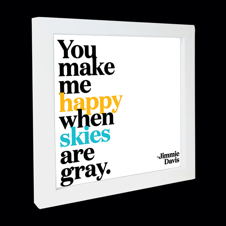 "you make me happy" card