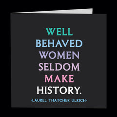 "well behaved women" card