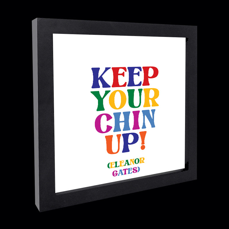 "keep your chin up" card