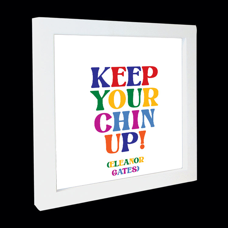 "keep your chin up" card