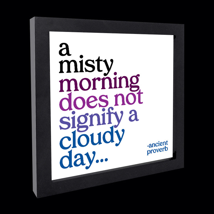 "a misty morning" card