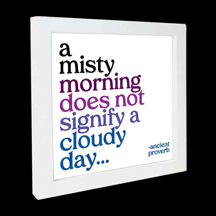 "a misty morning" card