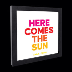 "here comes the sun" card