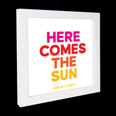 "here comes the sun" card