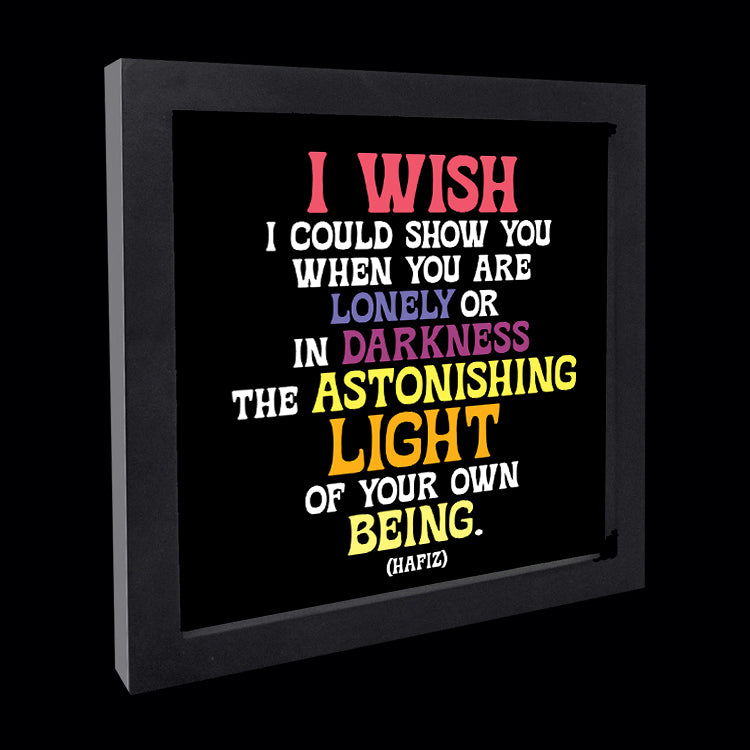 "i wish i could show you" card