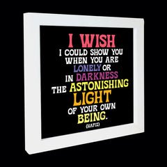 "i wish i could show you" card