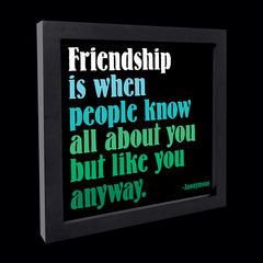 "friendship is when" card