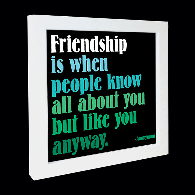 "friendship is when" card